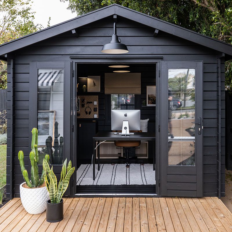 a backyard room with deck for airbnb