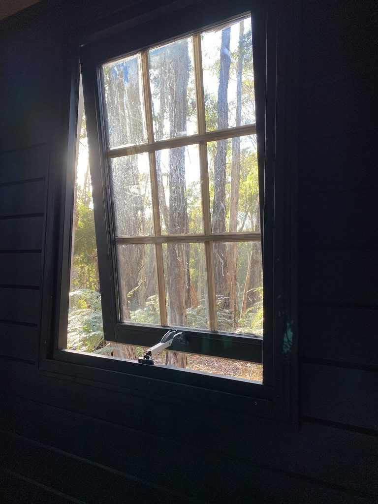 Window on a weekender cabin in Victoria AU