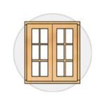 French Windows for sale with a kitset sleepout