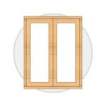 Casement window for a tiny house