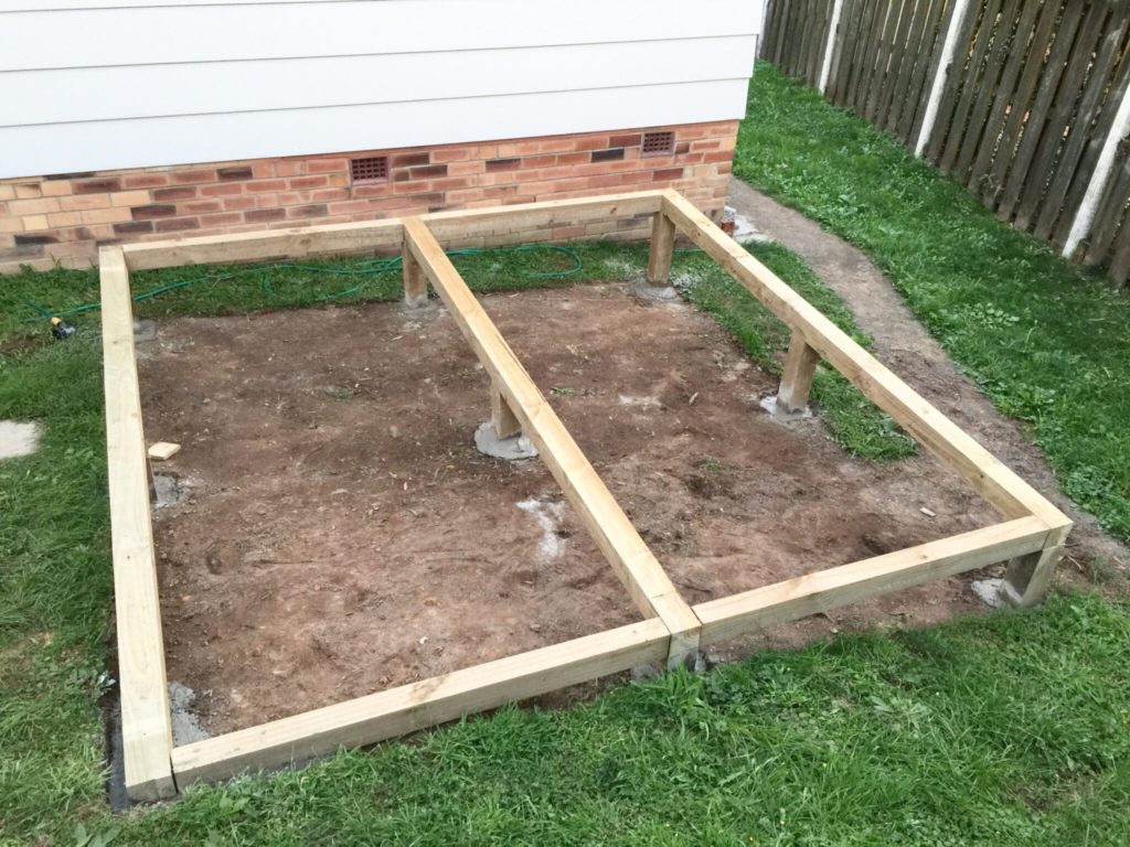 raised foundation for a man cave