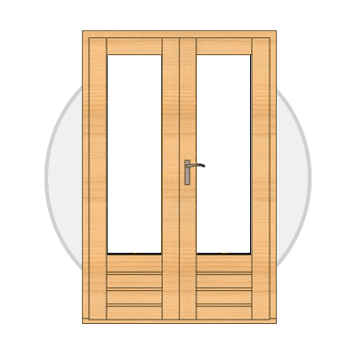 Double doors for sale on a kitset shed