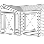 Brook River Log Cabin Flatpack