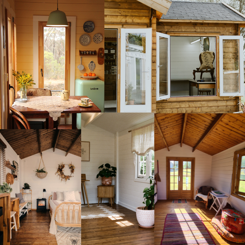 Cozy and warm sheshed interior